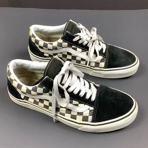 Vans Unisex Old School Primar Checkerboard Black/White  Shoes Men’s US: 9